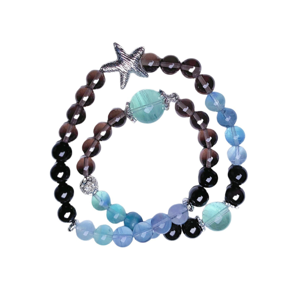 Original Design Blue Green Crystal Bracelet Natural Crystal Bracelet diy Hot-selling Crystal Bracelet Jewelry Crystal Bracelet