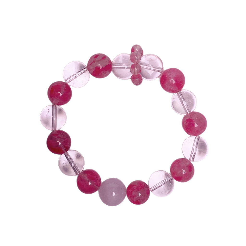 Minimalist Design Crystal Bracelet Light Luxury Versatile Fashion Best Friend Beaded Jewelry Sakura Rain Crystal Bracelet
