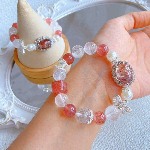 Iceberry Bubble Water-Strawberry quartz