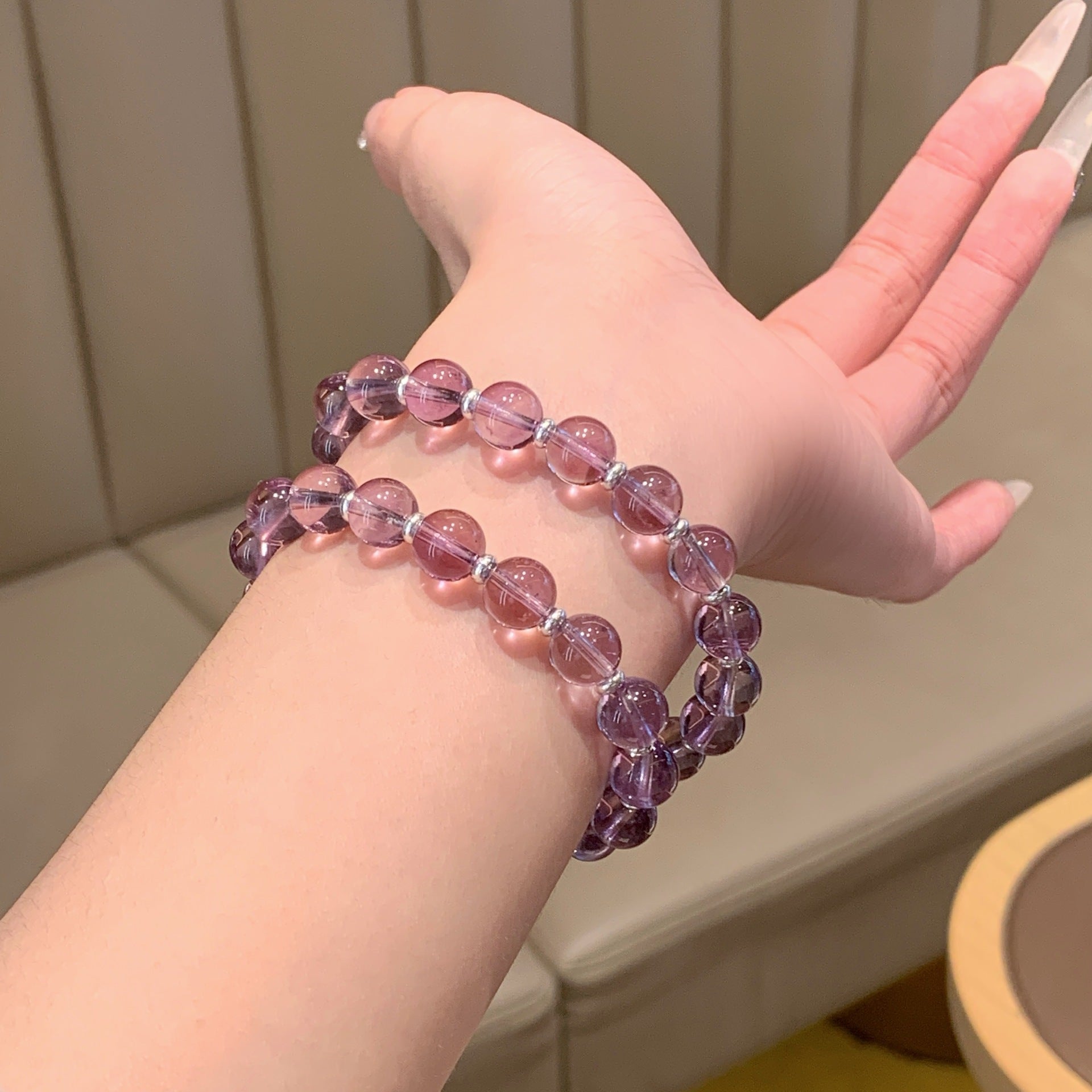 Cool and Dreamy Purple Bracelet Sweet Girl Fresh Hand Chain Gift for Girlfriend or Best Friend Amethyst Bracelet