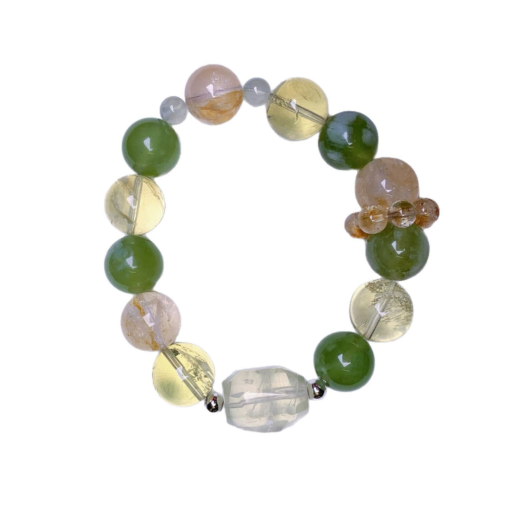 Original Crystal Bracelet Natural Genuine Original Design Multi-Gem Crystal Bracelet Gift for Girlfriend Crystal String