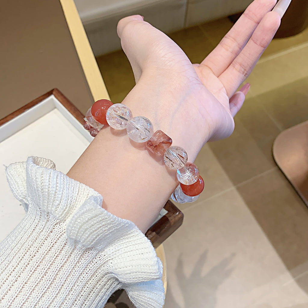 Black Gold Super Seven Jewelry Crystal Bracelet Natural Crystal Hot-Selling Hand Jewelry diy Original Design Crystal Bracelet