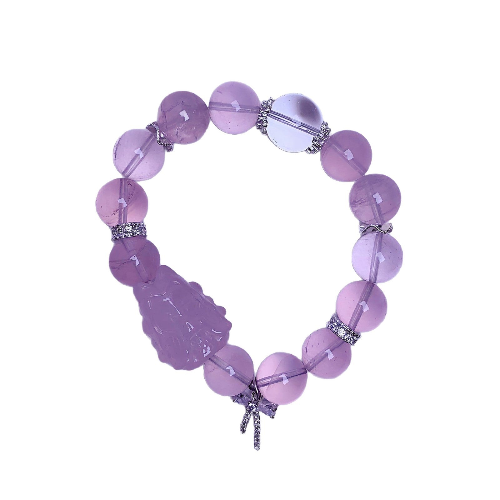 Natural Pink Crystal Bracelet Luxury High-End Bracelet Rose Quartz Bracelet Best Friend Gift Pink Crystal Bracelet diy