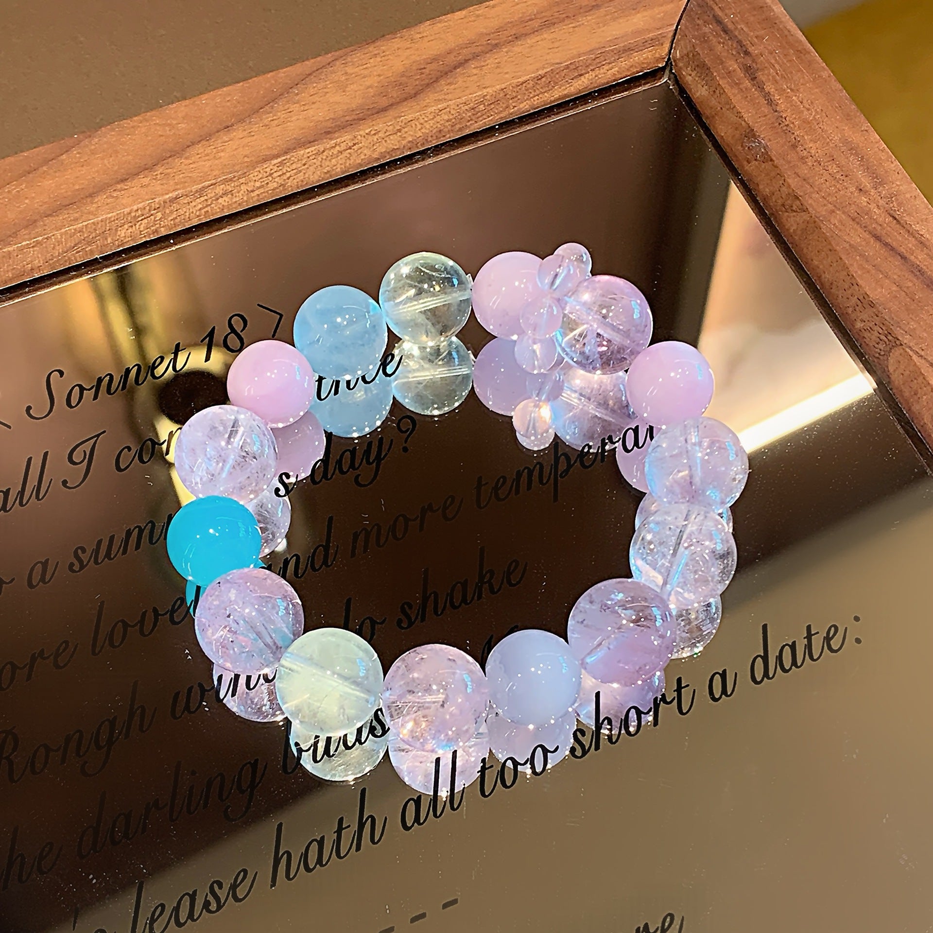 Natural Multi-Treasure New Chinese Style National Trend Lucky Bead Bracelet Fortune-Attracting Fashionable Versatile Natural Amethyst Bracelet