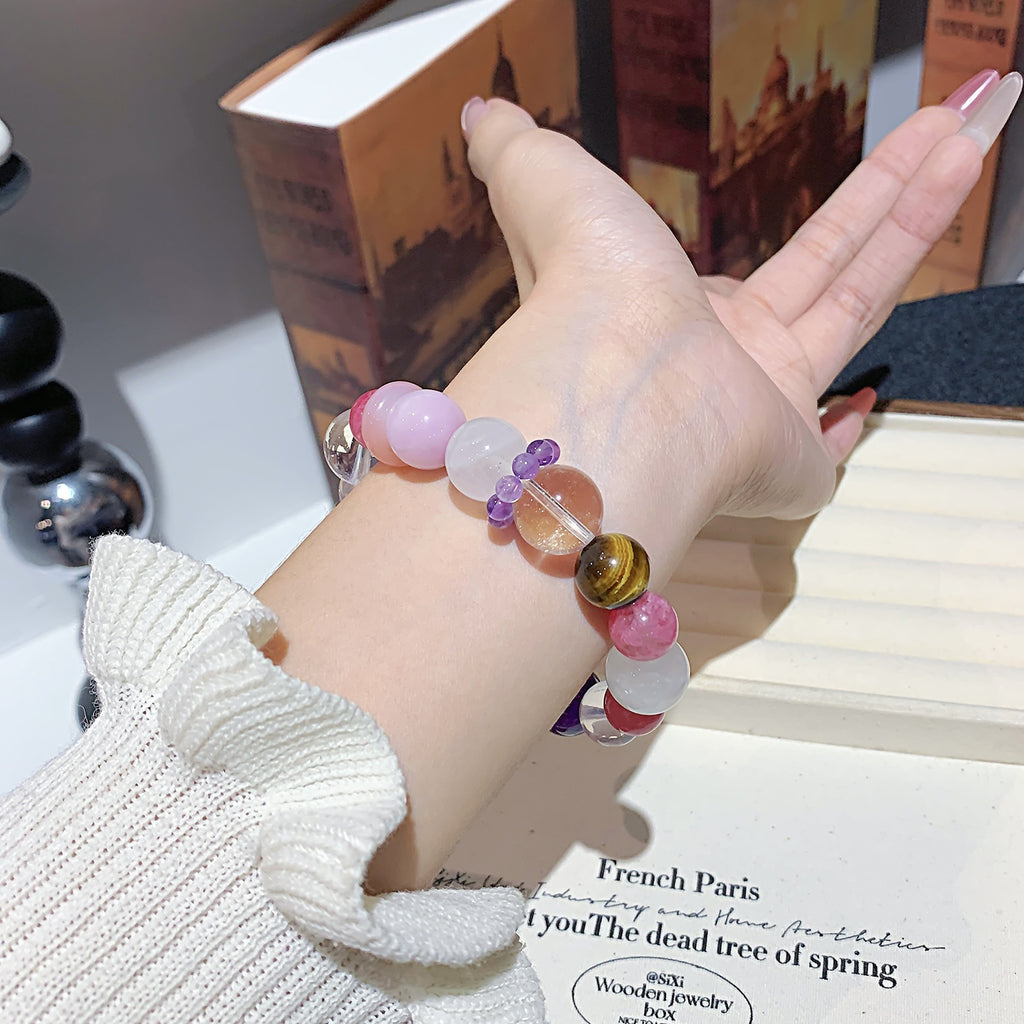 White Ghost Crystal Bracelet diy Natural Crystal Multi-Gemstone Bracelet Hot-Selling Bracelet Jewelry Jewelry Crystal