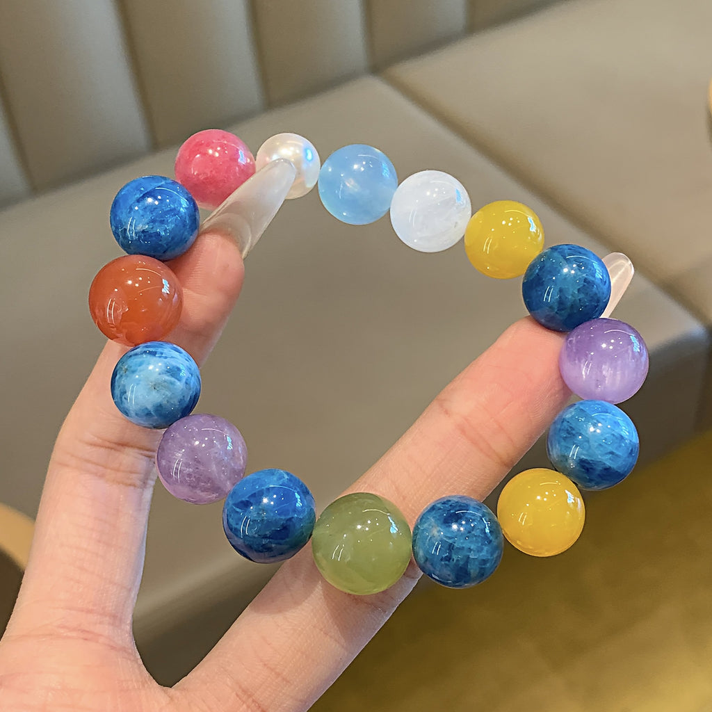 Blue crystal Natural Crystal Bracelet diy Natural Crystal Popular Bracelet Ornament Original Crystal Bracelet with a Sense of Sophistication