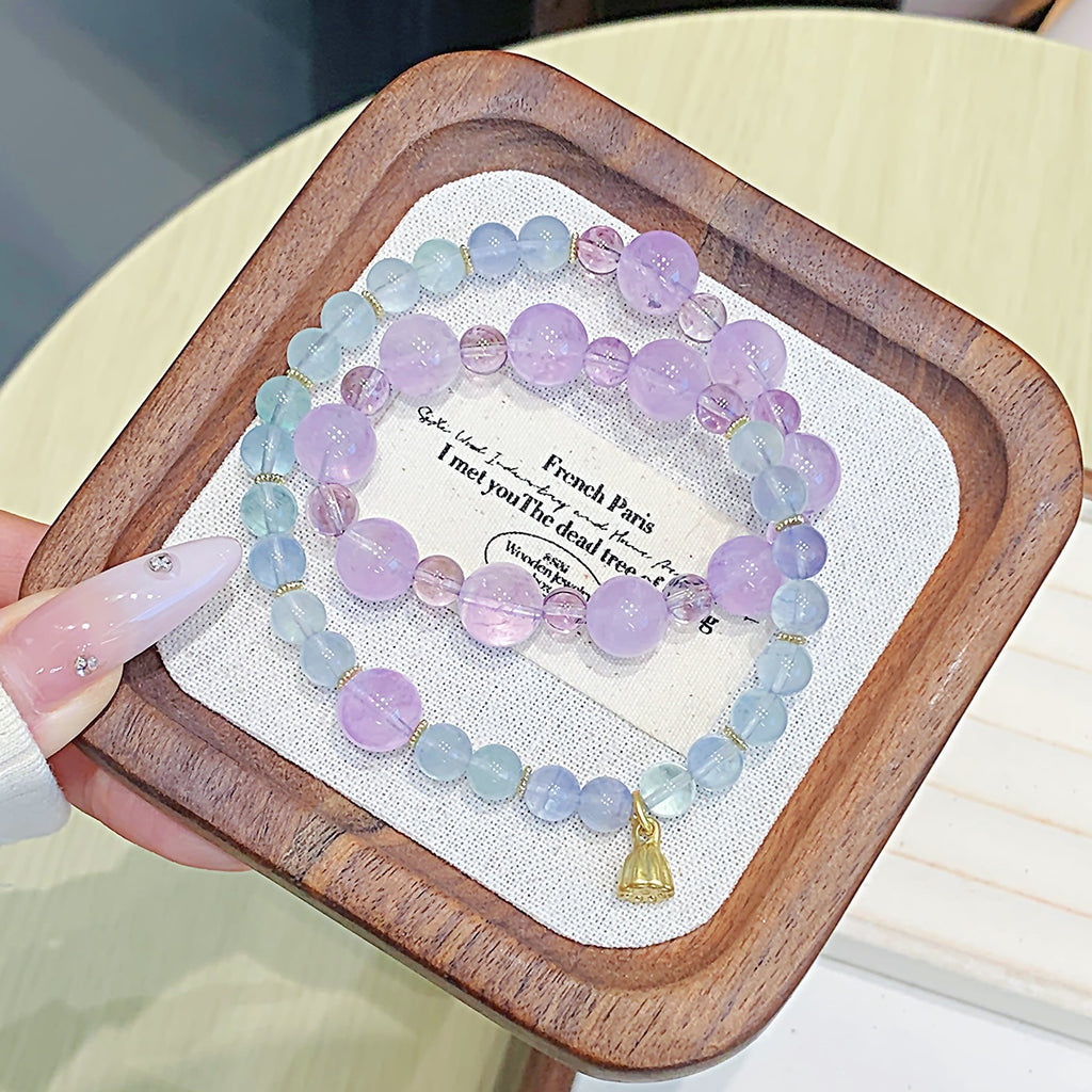 Amethyst Bracelet Jewelry diy Wholesale Artificial Bracelets Natural Crystal Bracelet Hot Item Crystal Bracelet