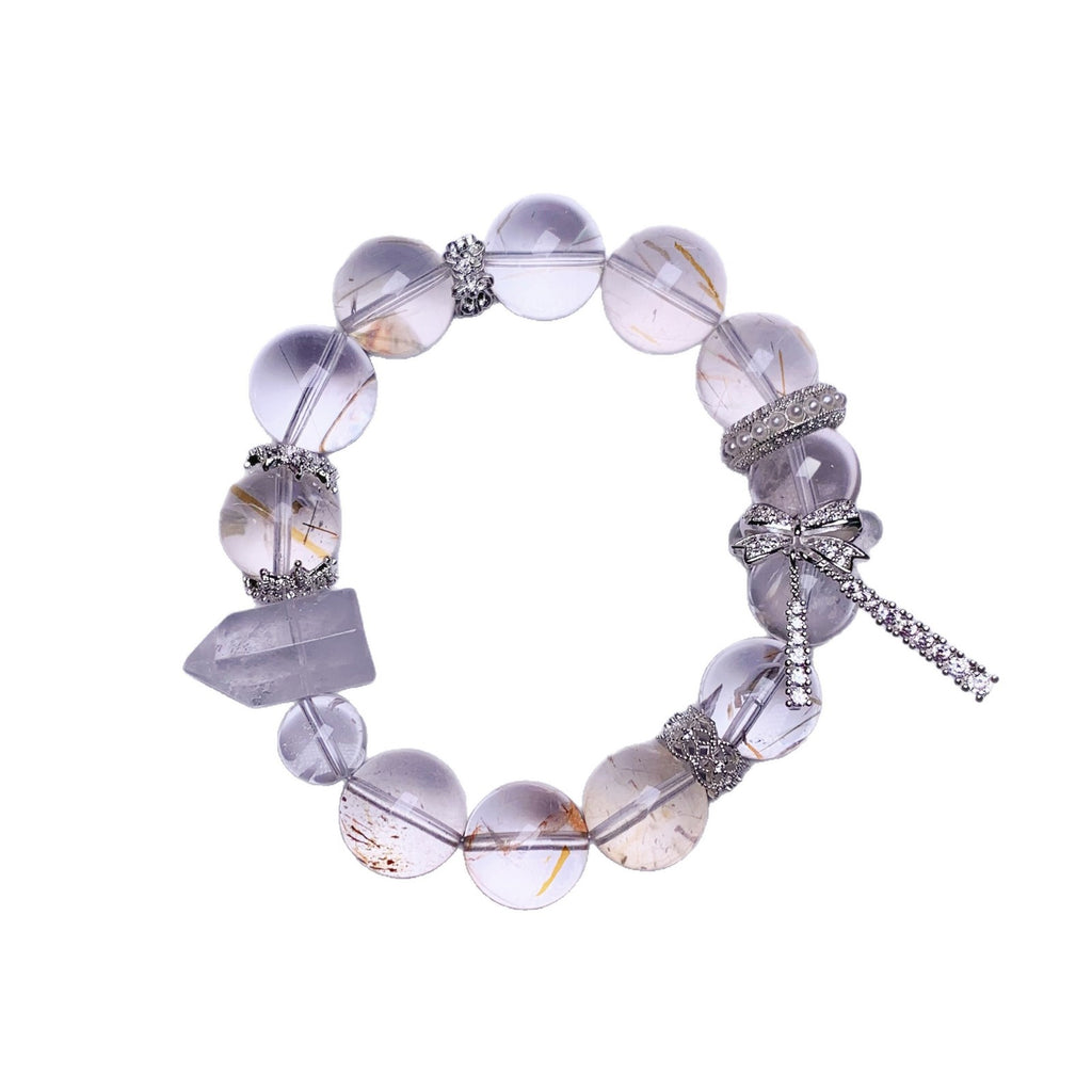 Original Design Black Gold Super Seven Bracelet Natural Crystal Bracelet Unique and Personalized Jewelry Strand Crystal Bracelet