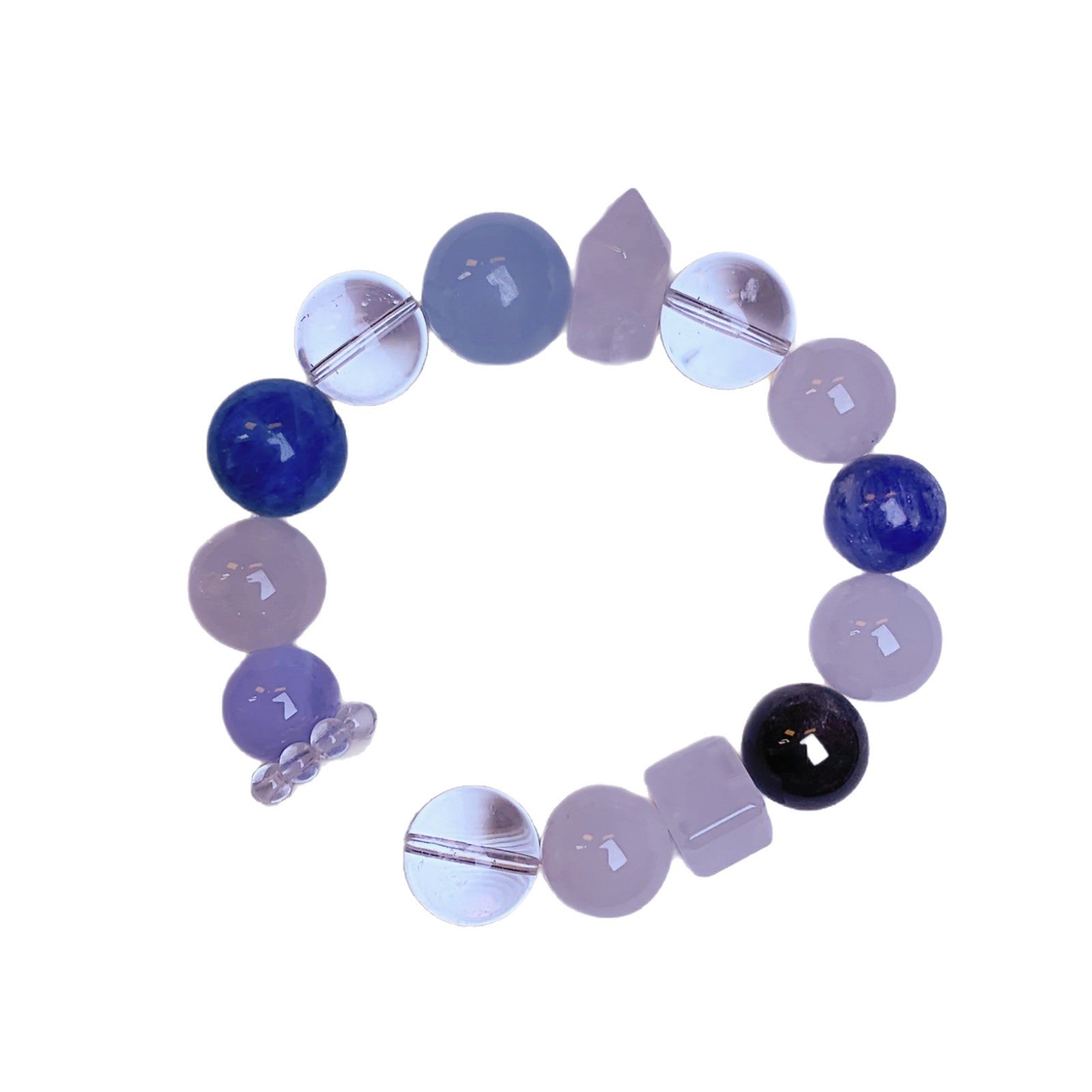 High-quality natural white phantom Crystal Citrine Amethyst Design Crystal Bracelet Multi-Gem Bracelet