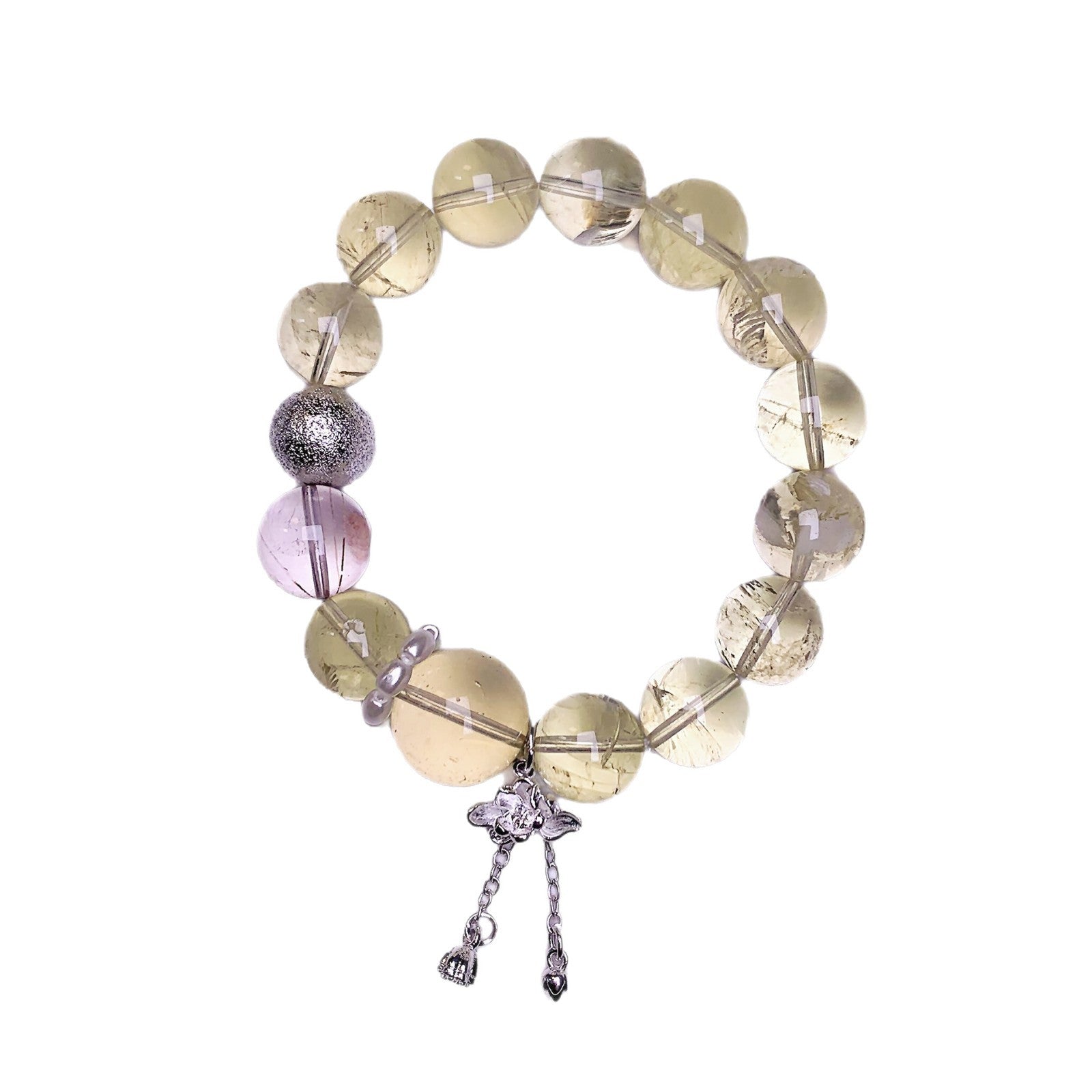 Autumn New Natural Crystal Bracelet High-end Design Xiaohongshu Hot-selling Bracelet Lemon Crystal Bracelet