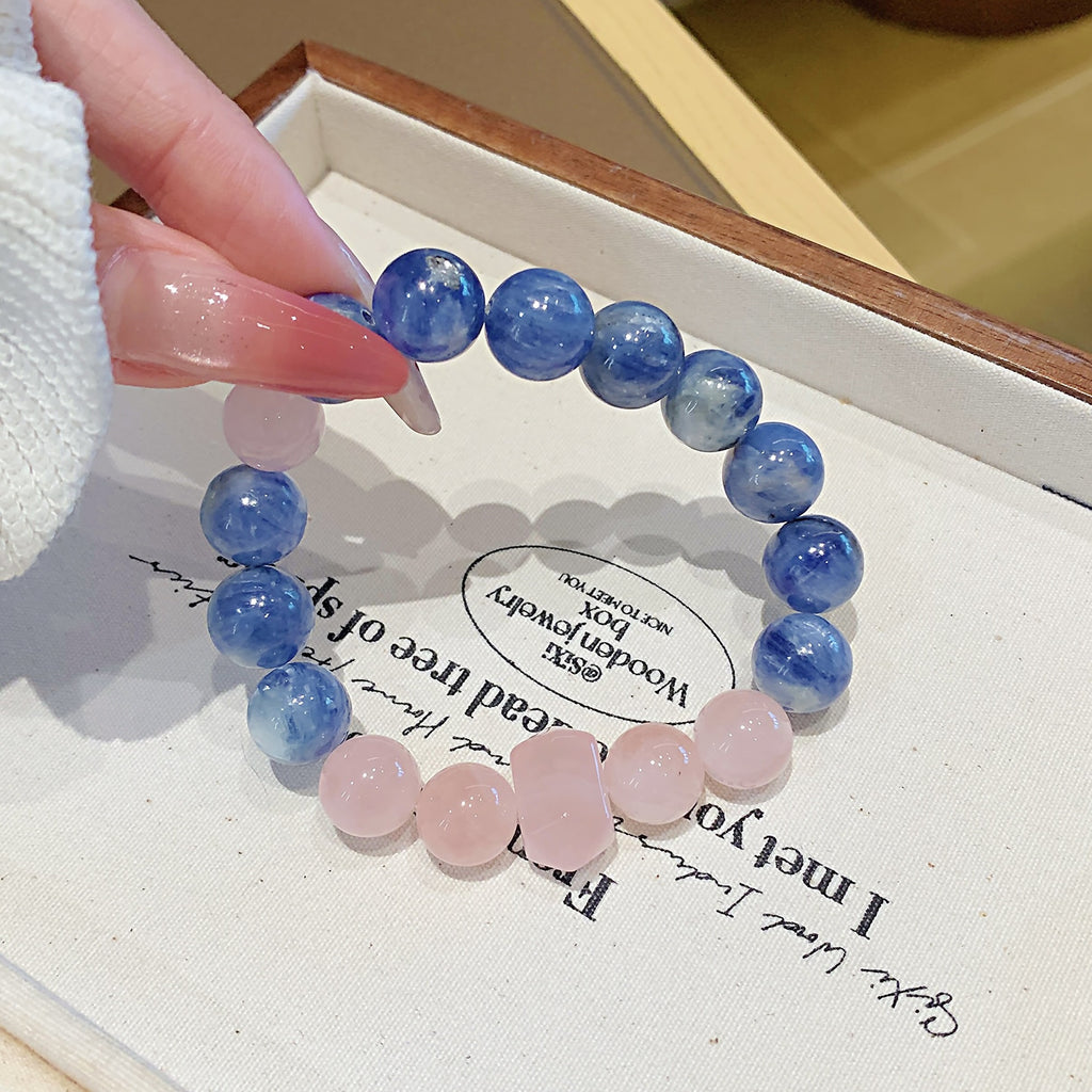 Blue crystal Natural Crystal Bracelet diy Natural Crystal Popular Bracelet Ornament Original Crystal Bracelet with a Sense of Sophistication