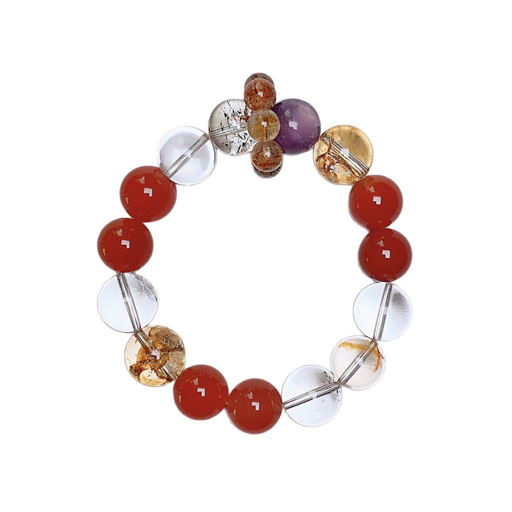 Natural Multi-Gemstone Crystal Bracelet Multi-Gemstone Crystal Bracelet Jewelry diy Original design new white crystal bracelet