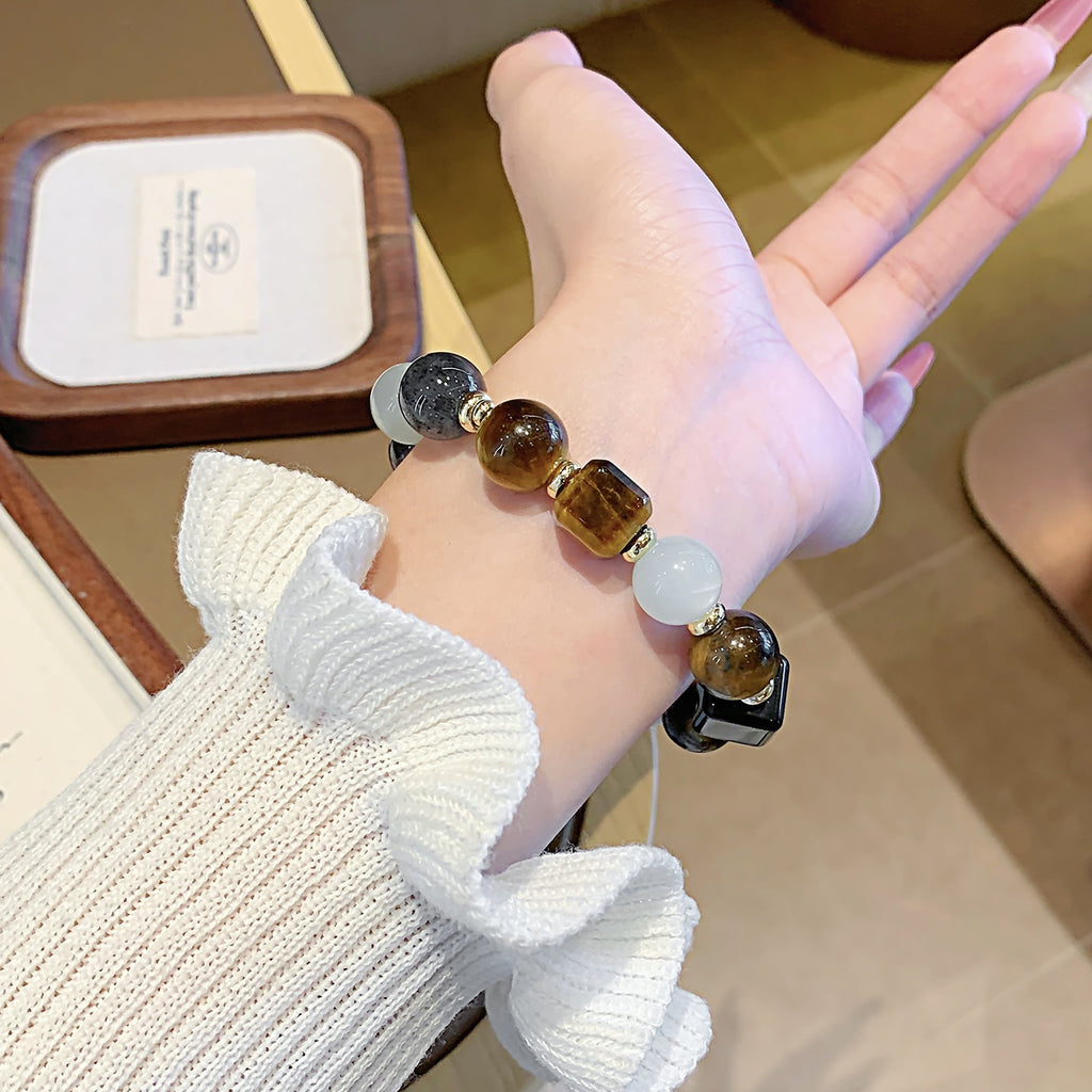 Natural Yellow Tiger Eye Wealth Stone Bracelet for Abundance Fortune-Boosting Hot-Selling Bracelet Natural Crystal Bracelet Chain