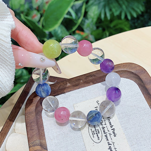 Amethyst Jewelry Bracelet Matching Bracelet Wholesale Factory Hot Selling Natural Crystal diy Crystal Chain Buddha Beads
