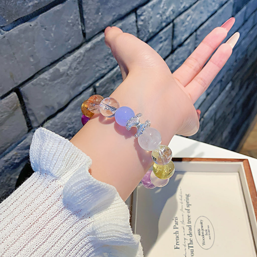 Multi-Gemstone Crystal Bracelet diy Crystal Chain Wholesale Natural Crystal Bracelet Hot-Selling Jewelry Crystal Bracelet Manufacturer