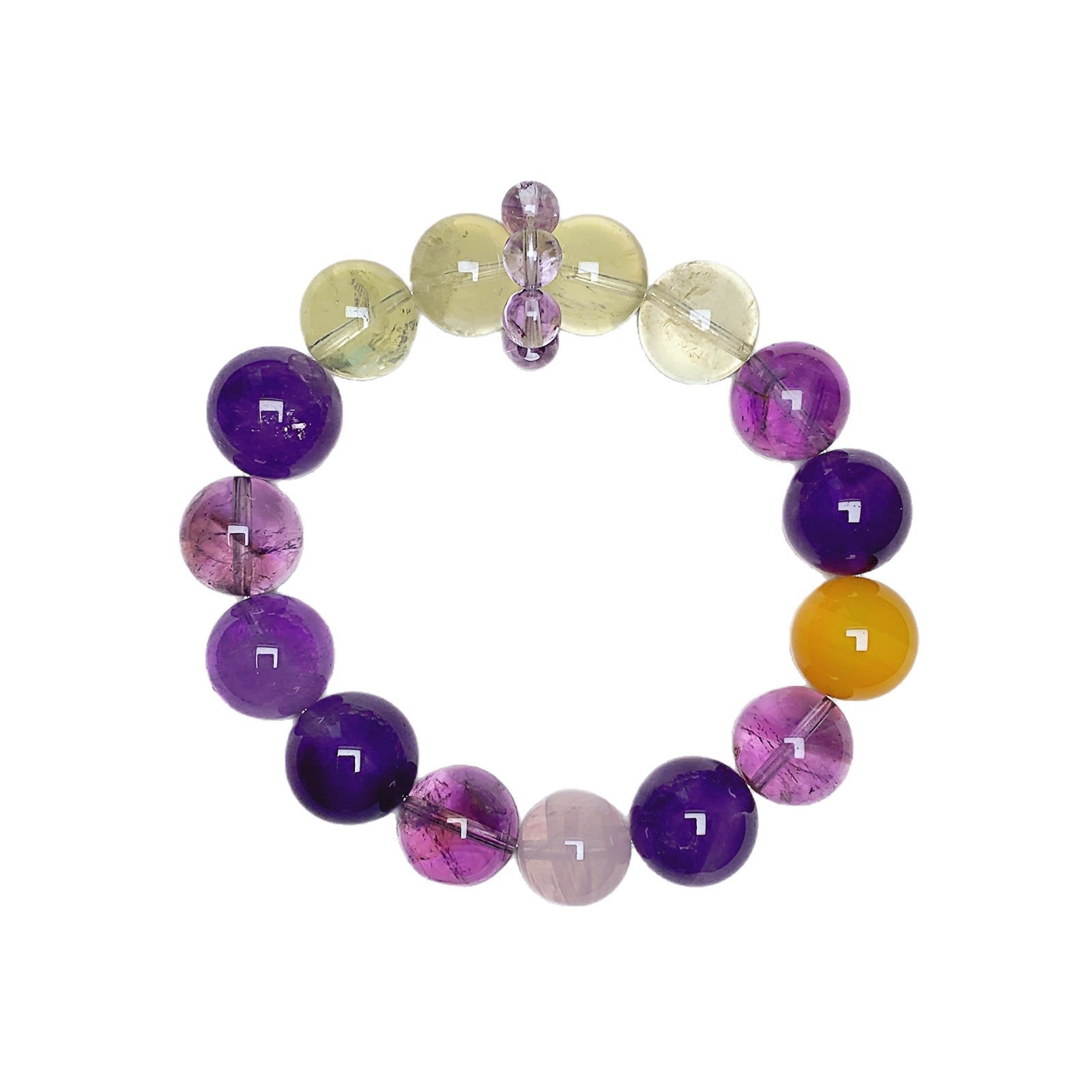 Original Multi-Treasure Original Design Bracelet Amethyst Nine Purple Fire Gray Moonlight Amethyst Luxury Style Bracelet