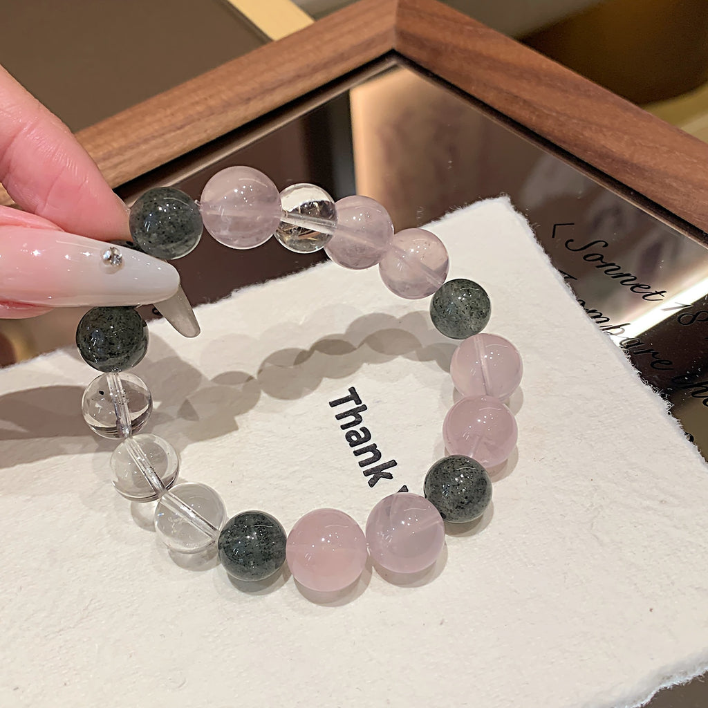 Natural Crystal Bracelet High-end Private Design Crystal Original Design DIY Crystal Bracelet Natural Rose Quartz Bracelet