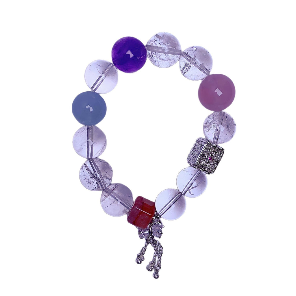 White Crystal Bracelet Bow Accessories Natural Crystal Bracelet Jewelry diy Wholesale Crystal Bracelets Crystal Chain