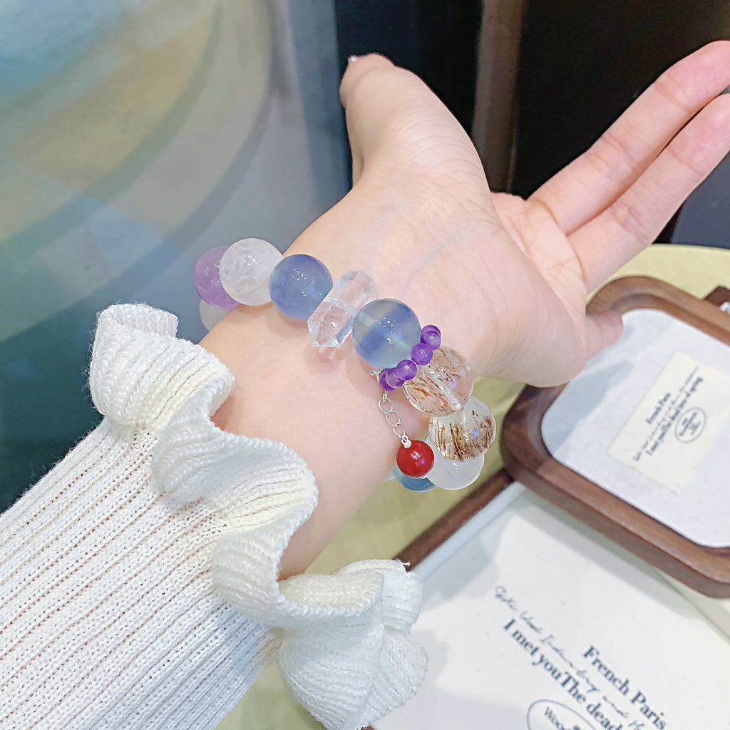 Original Design Amethyst Bracelet diy Natural Crystal Bracelet Wholesale Factory Transshipment Bracelet Jewelry Bracelet