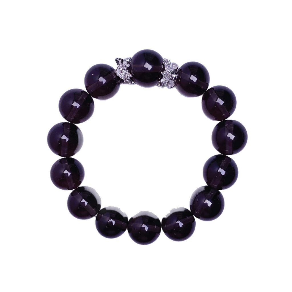 Natural Tea Obsidian Fashion Bracelet Versatile Light Luxury High-End Jewelry Hand Accessories Hot-selling Natural Crystal Bracelet
