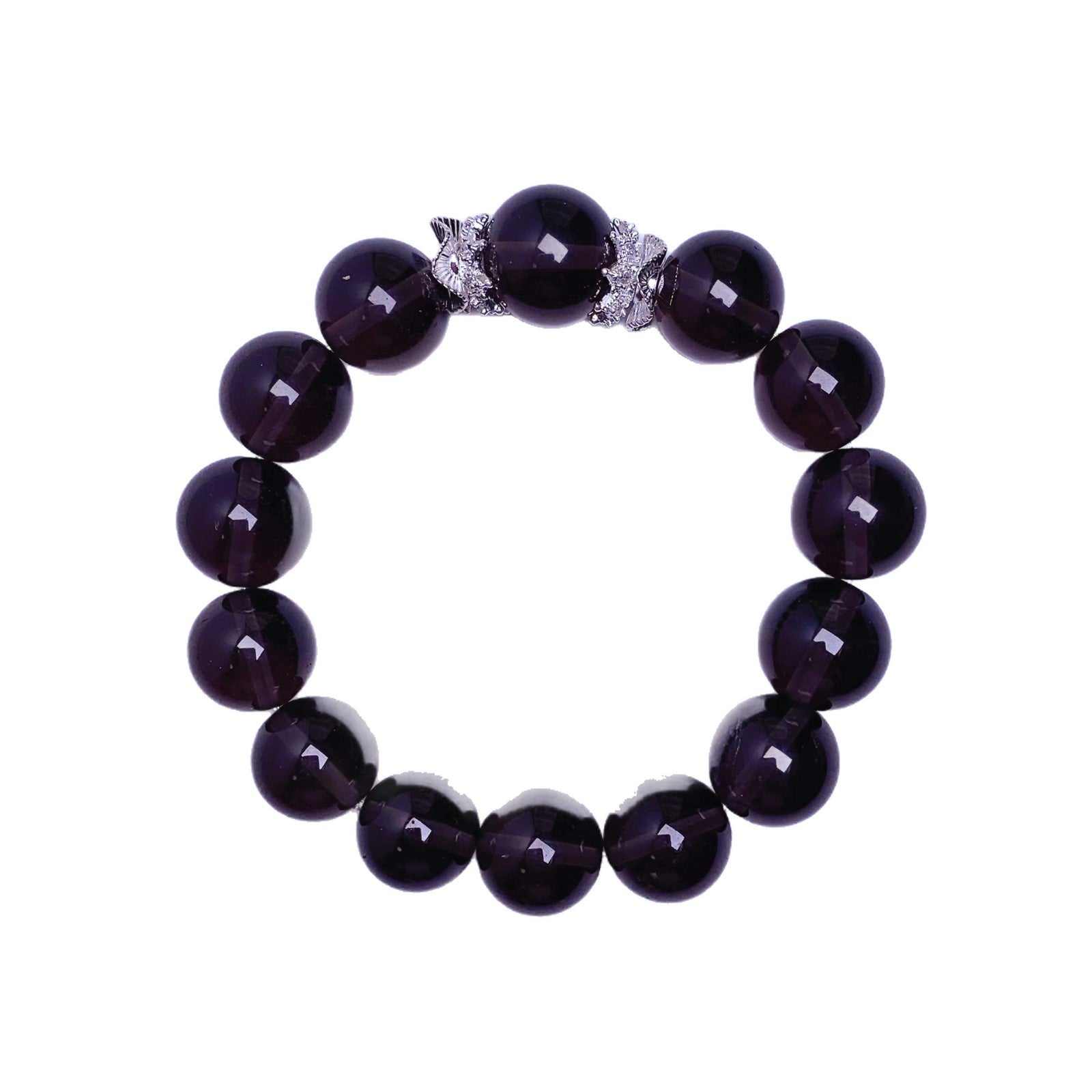 Natural Tea Obsidian Fashion Bracelet Versatile Light Luxury High-End Jewelry Hand Accessories Hot-selling Natural Crystal Bracelet