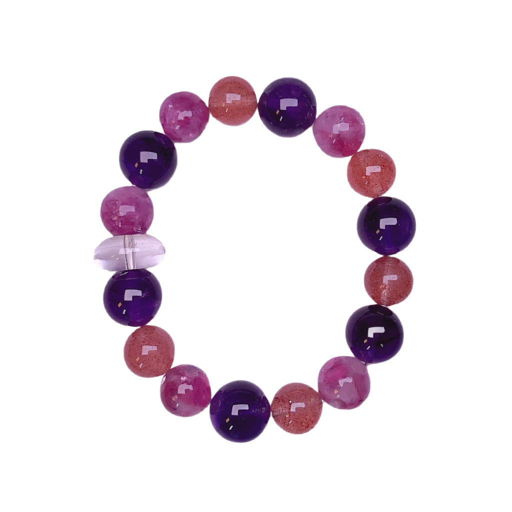 Natural Crystal Bracelet Jewelry Hot-selling Jewelry Natural Crystal Bracelet diy Artificial Bracelet Strawberry Crystal Bracelet