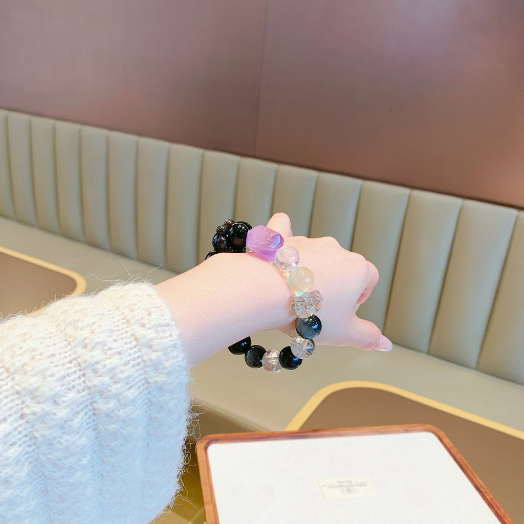 Natural Eagle Eye Stone Bracelet Fashionable Exquisite Niche Sweet Versatile High-End Light Luxury Bracelet Crystal String Wholesale