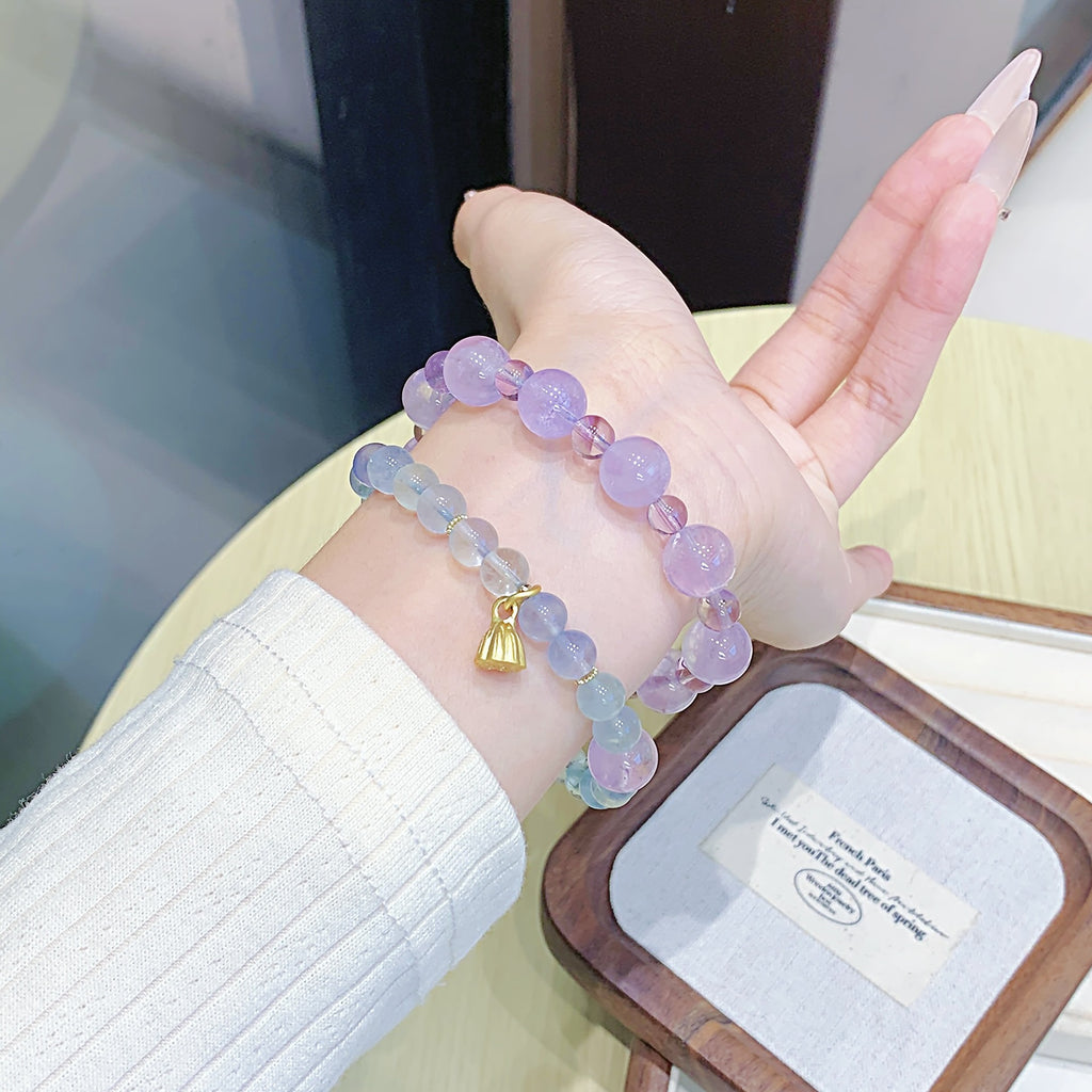 Amethyst Bracelet Jewelry diy Wholesale Artificial Bracelets Natural Crystal Bracelet Hot Item Crystal Bracelet