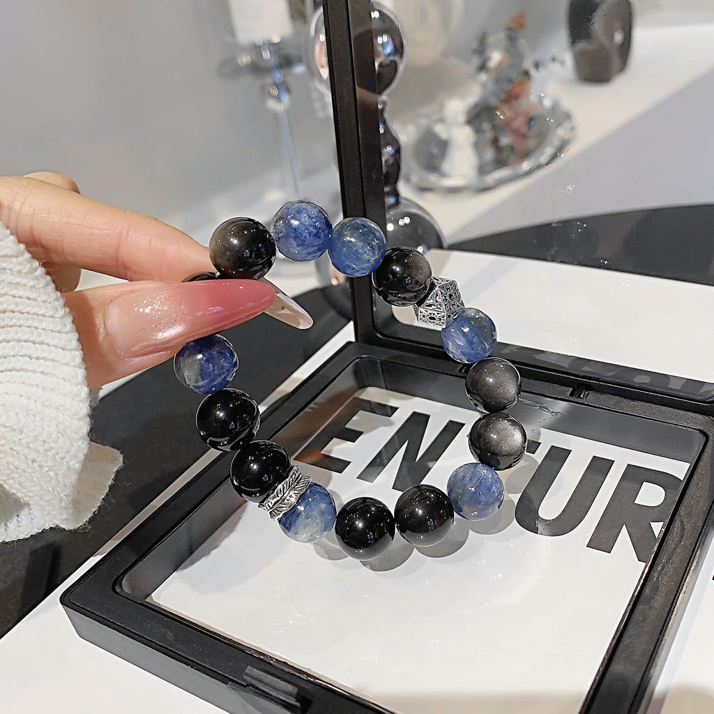 Natural Kyanite Crystal Bracelet Night Market Stall Original Design diy Bracelet Ornament Wholesale Crystal Bracelets