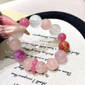 New Chinese Style Lacquer Bead Bracelet Pink Series Multi-Gem Fresh Atmosphere Ethnic Style Design Whitening Bracelet