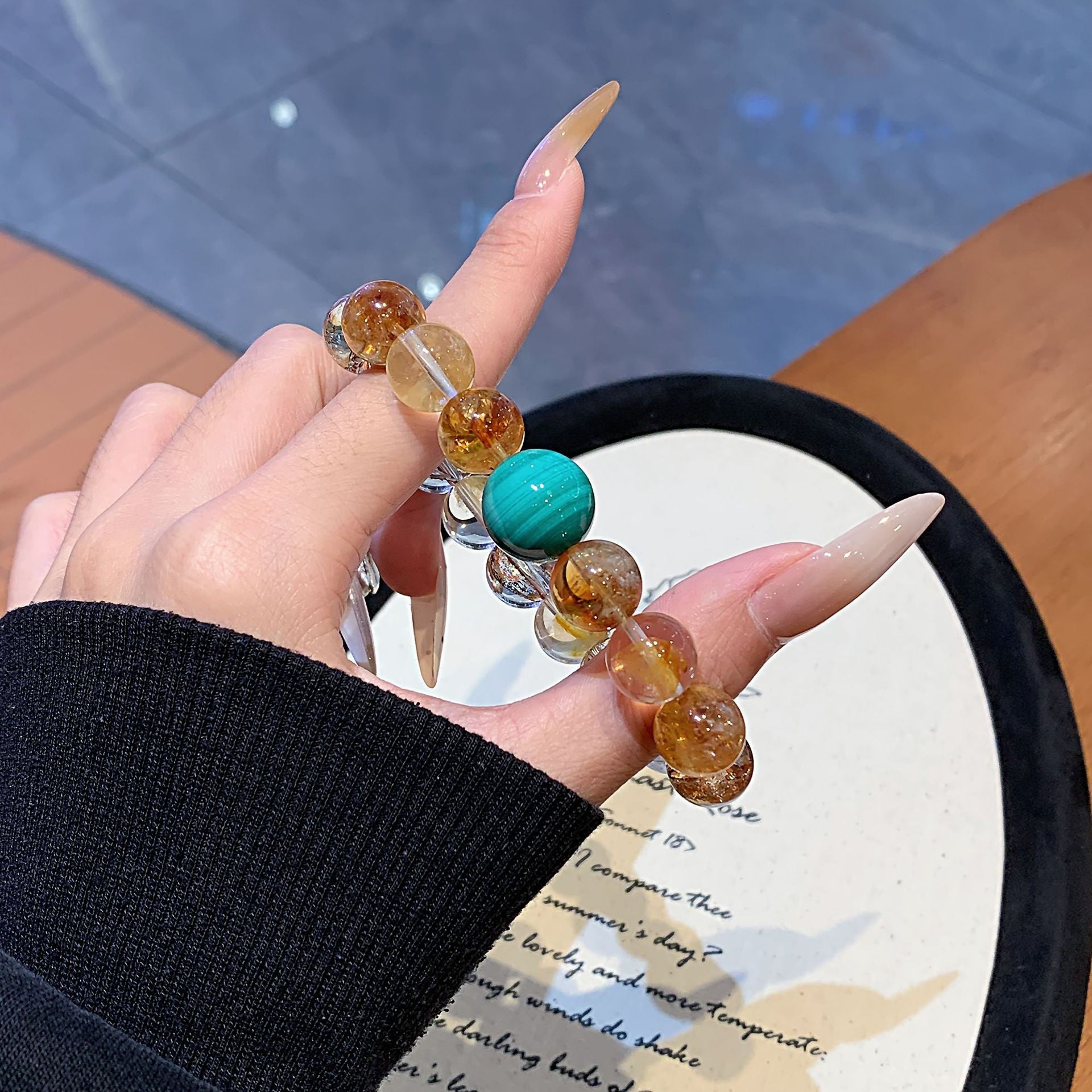 Natural Crystal Multi-Gemstone Bracelet Original design fashionable high-end crystal chain Ketang Crystal Bracelet Factory