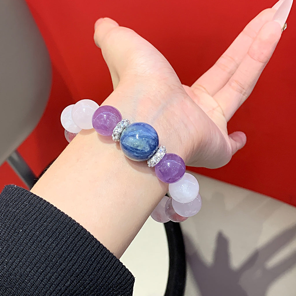 Natural Crystal Jewelry Strand Hot-selling Crystal Bracelet Wholesale Niche Luxury Bracelet White Ghost Crystal Bracelet