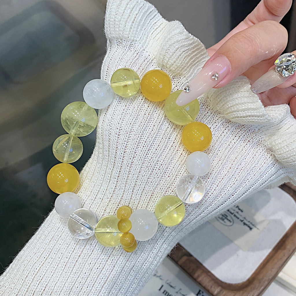Natural Lemon Crystal Bracelet Fashion Original Design Women's Bracelet Jewelry Crystal Hand Accessories Wholesale