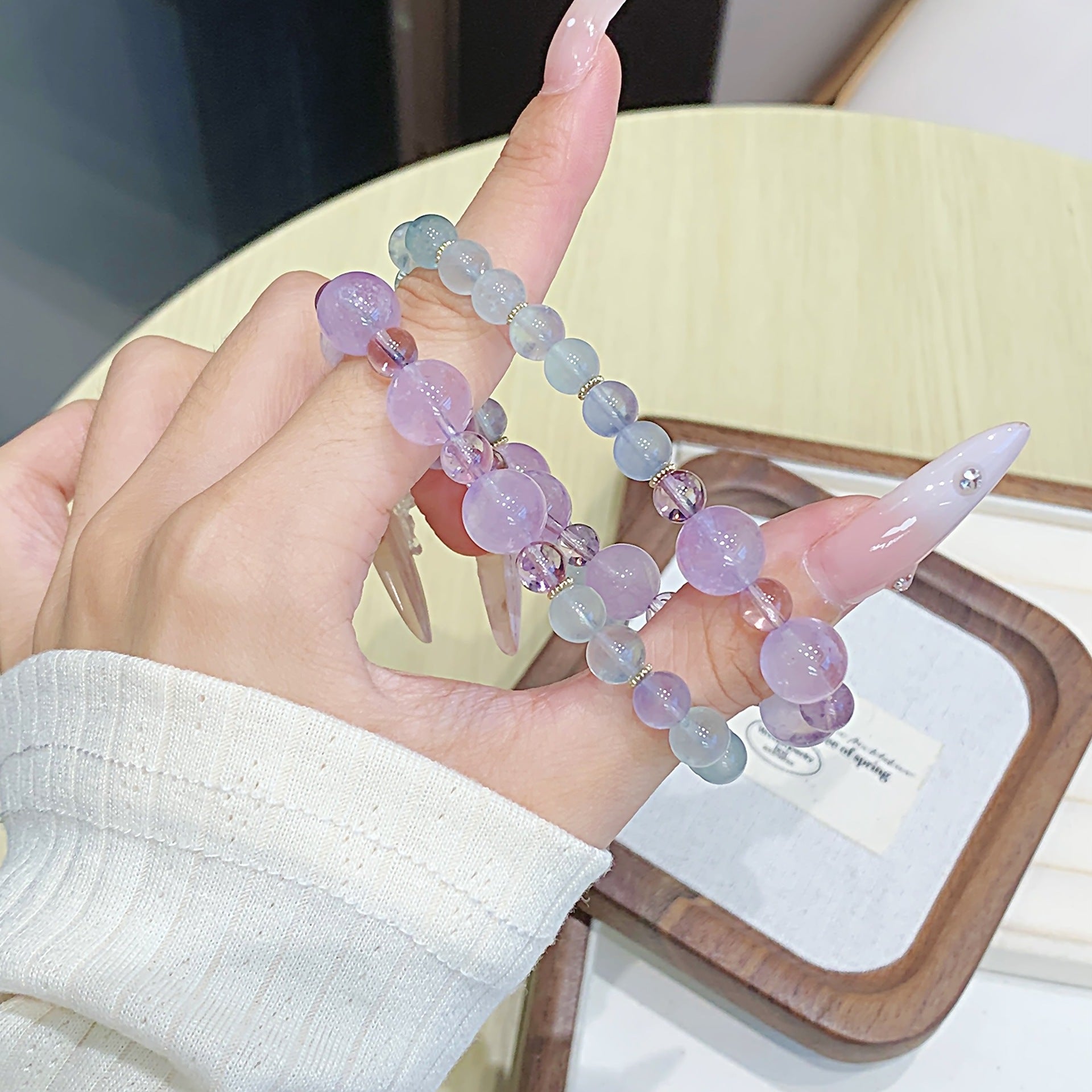 Amethyst Bracelet Jewelry diy Wholesale Artificial Bracelets Natural Crystal Bracelet Hot Item Crystal Bracelet