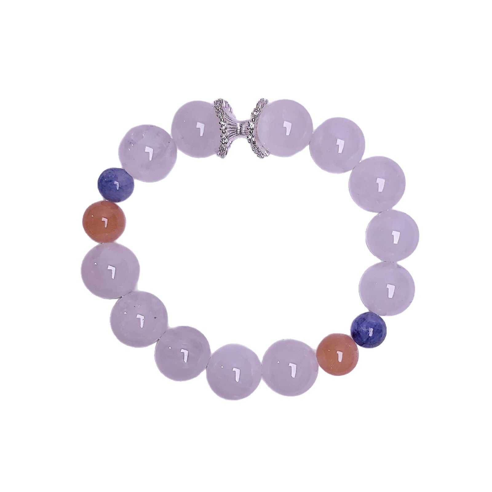 Natural White Phantom Crystal Bracelet Cross-border Hot-Selling Bestsellers diy Jewelry Bracelet Multi-Gemstone Bracelet Crystal Bracelet