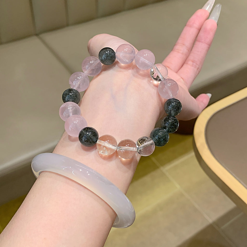 Natural Crystal Bracelet High-end Private Design Crystal Original Design DIY Crystal Bracelet Natural Rose Quartz Bracelet