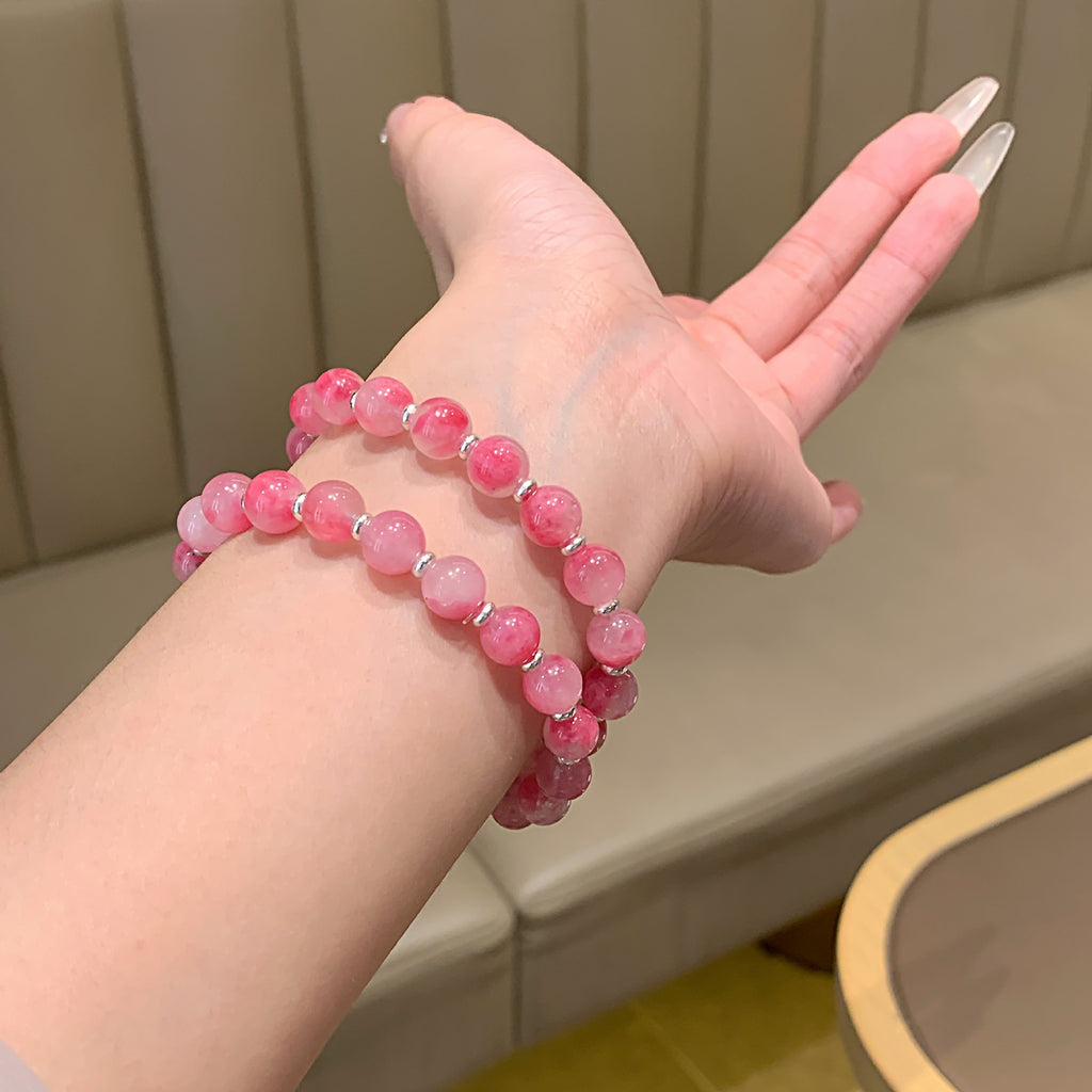 Natural Crystal Bracelet Jewelry Fashion Versatile Hot-Selling Crystal Bracelet Original Design Sakura Rain Crystal Bracelet