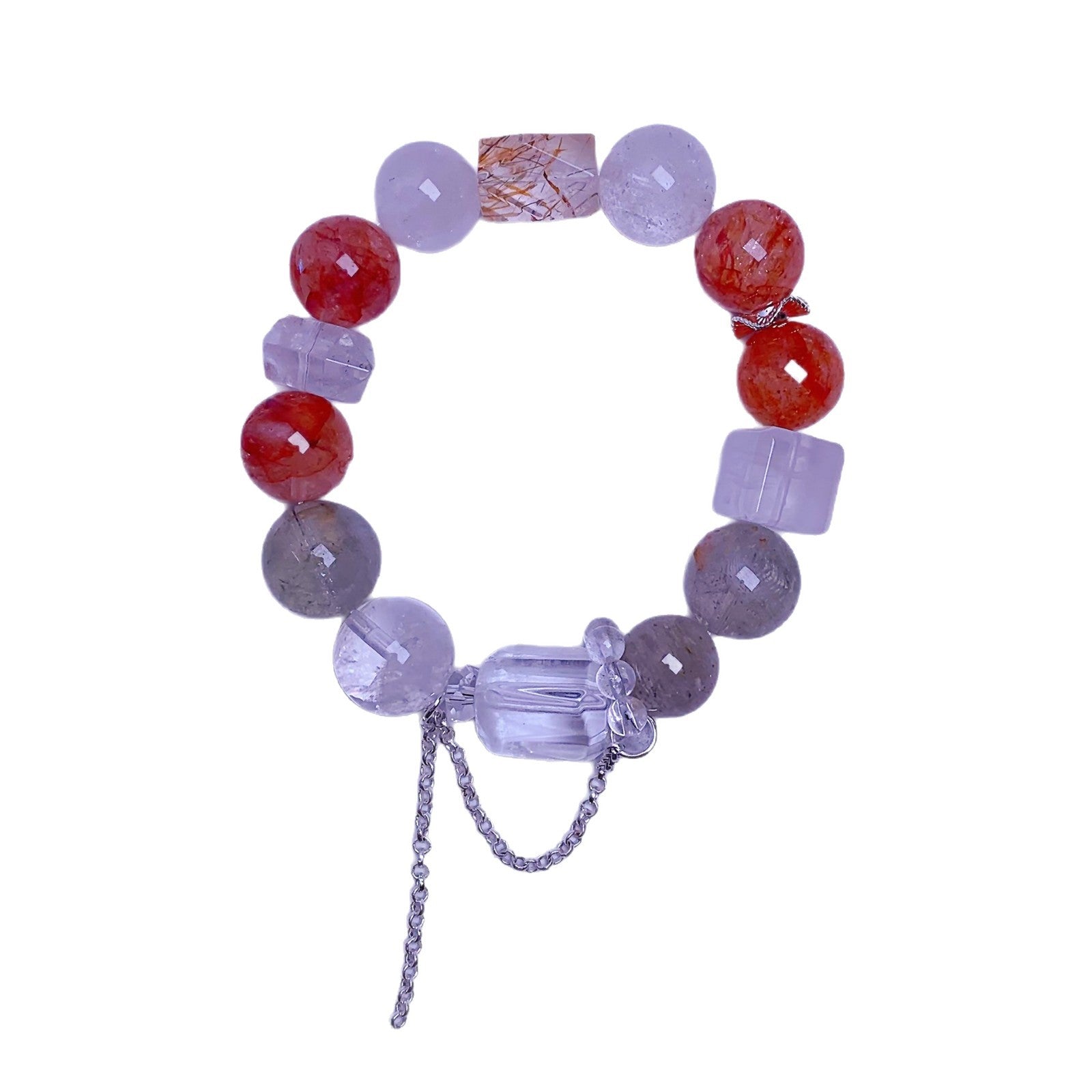 Natural Crystal Popular Bracelet Jewelry Red Glue Flower Crystal Bracelet diy Crystal Jewelry Wholesale Jewelry Factory