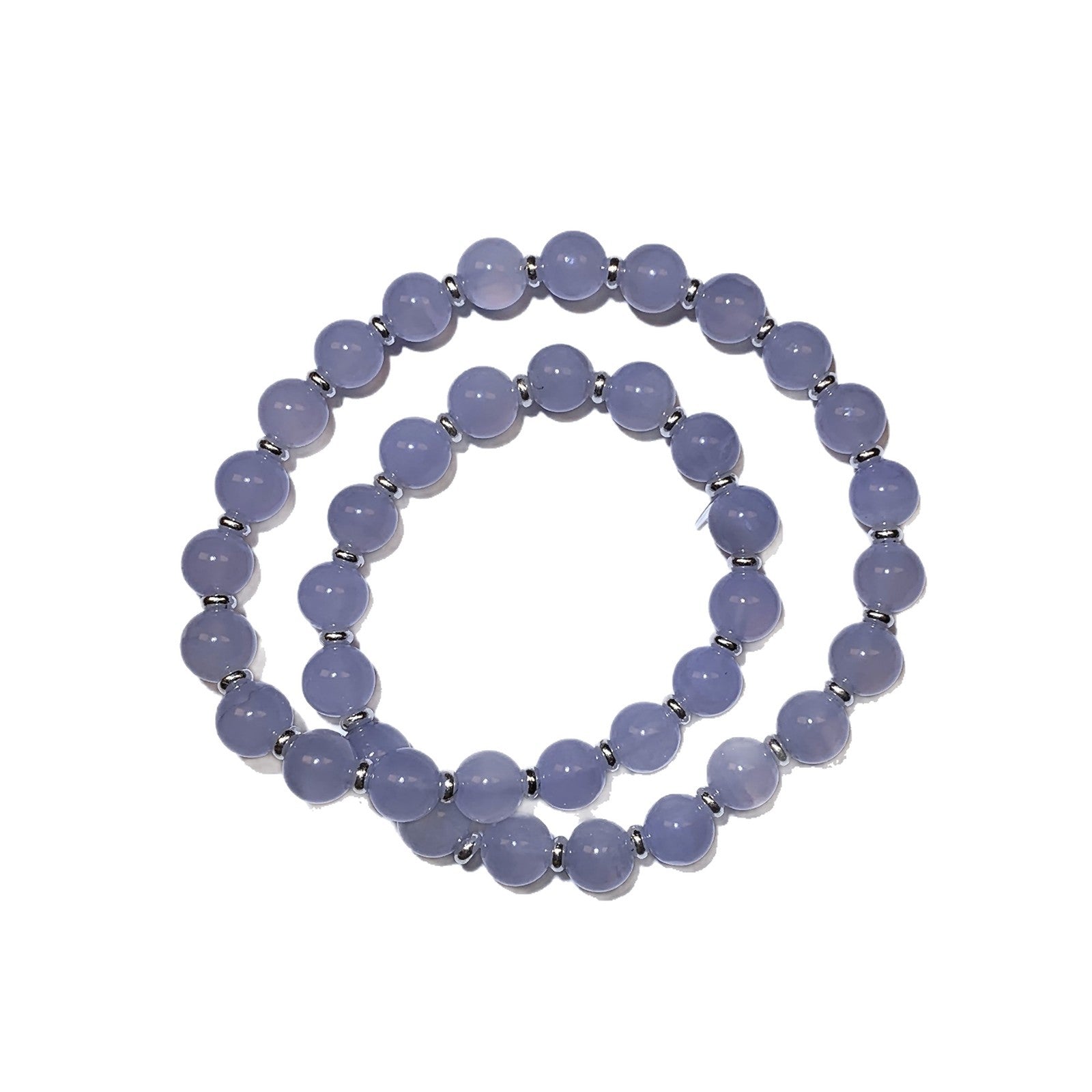Natural Crystal Bracelet Jewelry Bracelet Niche High-Grade Blue Bracelet Wholesale Blue Agate Crystal Bracelet