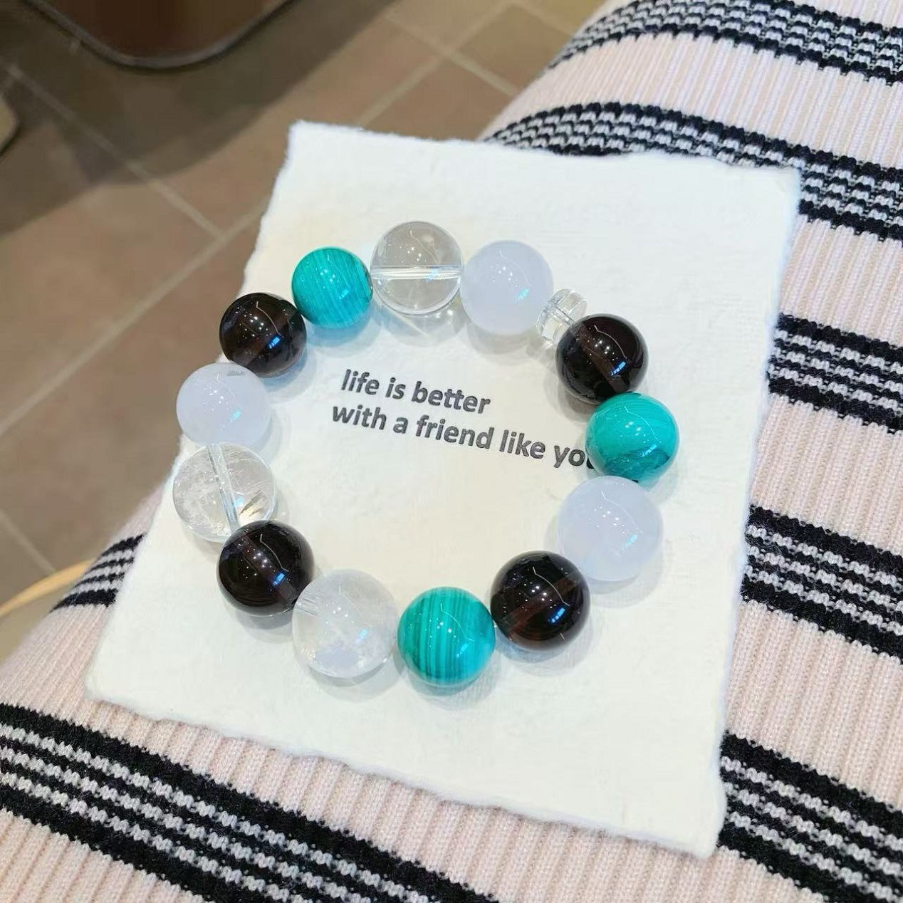 Internet Celebrity Style Crystal Bracelet New style women's single loop bracelet Exquisite bracelet as a birthday gift for girlfriend or best friend