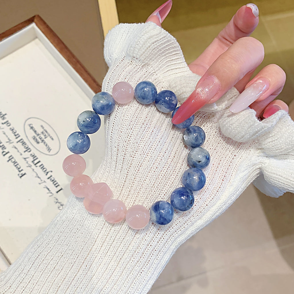 Blue crystal Natural Crystal Bracelet diy Natural Crystal Popular Bracelet Ornament Original Crystal Bracelet with a Sense of Sophistication