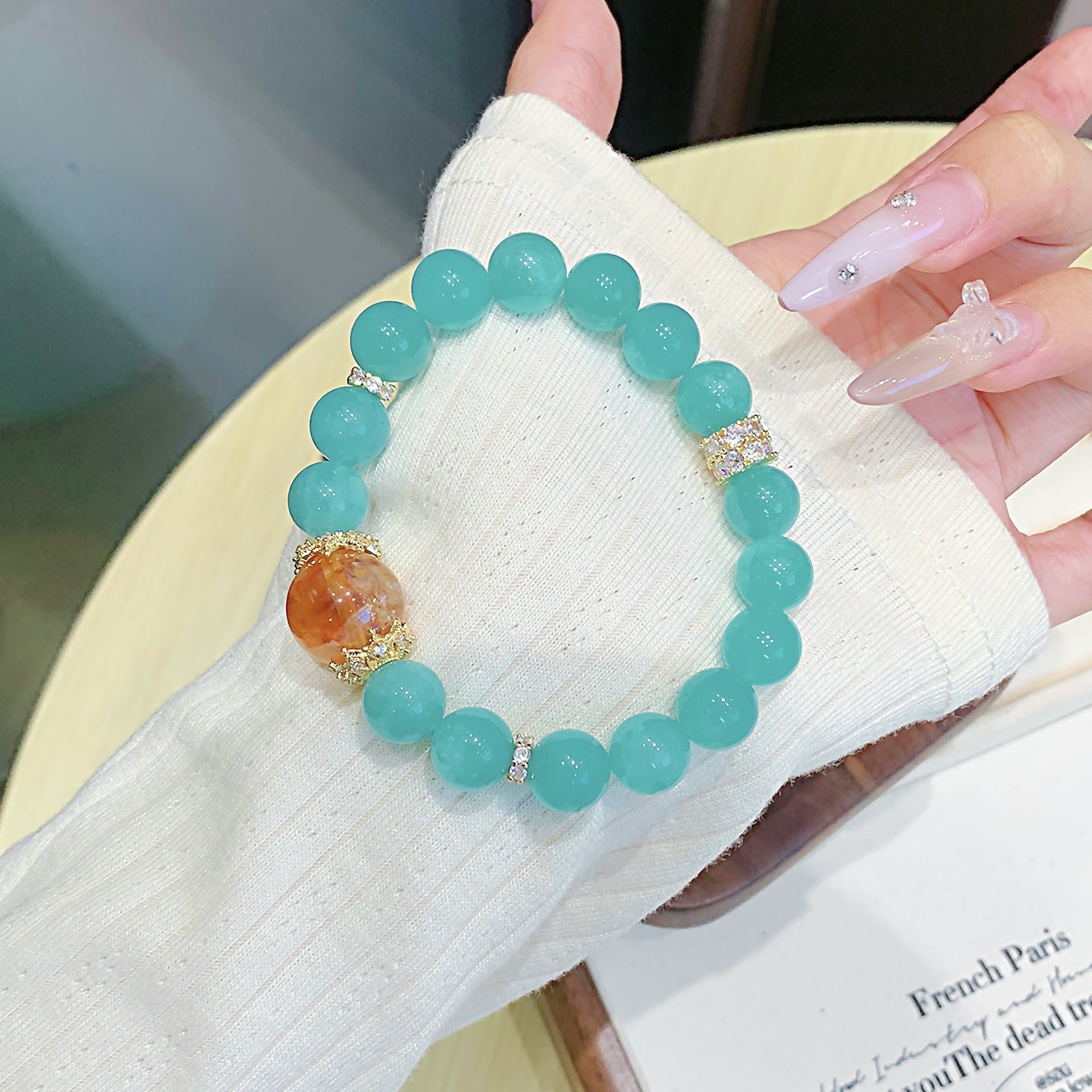 Amazonite Crystal Bracelet diy Wholesale Bracelet Factory Natural Crystal Bracelet Hot Item Crystal Bracelet