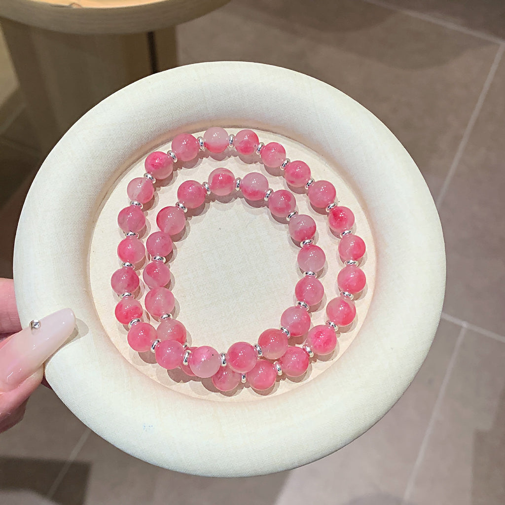 Natural Crystal Bracelet Jewelry Fashion Versatile Hot-Selling Crystal Bracelet Original Design Sakura Rain Crystal Bracelet