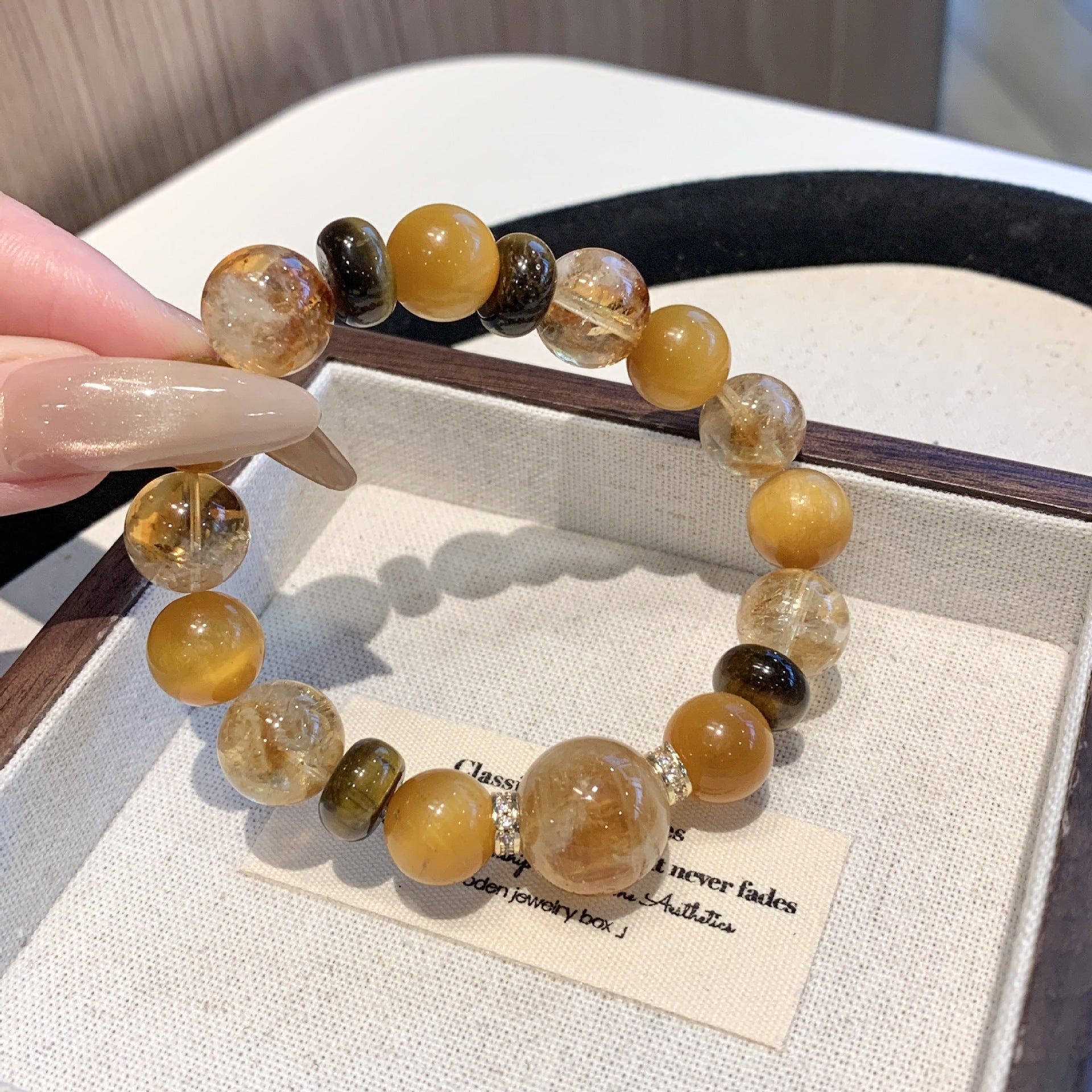 Natural Golden Tiger Eye Yellow Crystal Golden Tyrant Comprehensive Bracelet for Women Wealth Attraction and Luck Turnaround diy Beaded Bracelet Crystal Bracelet