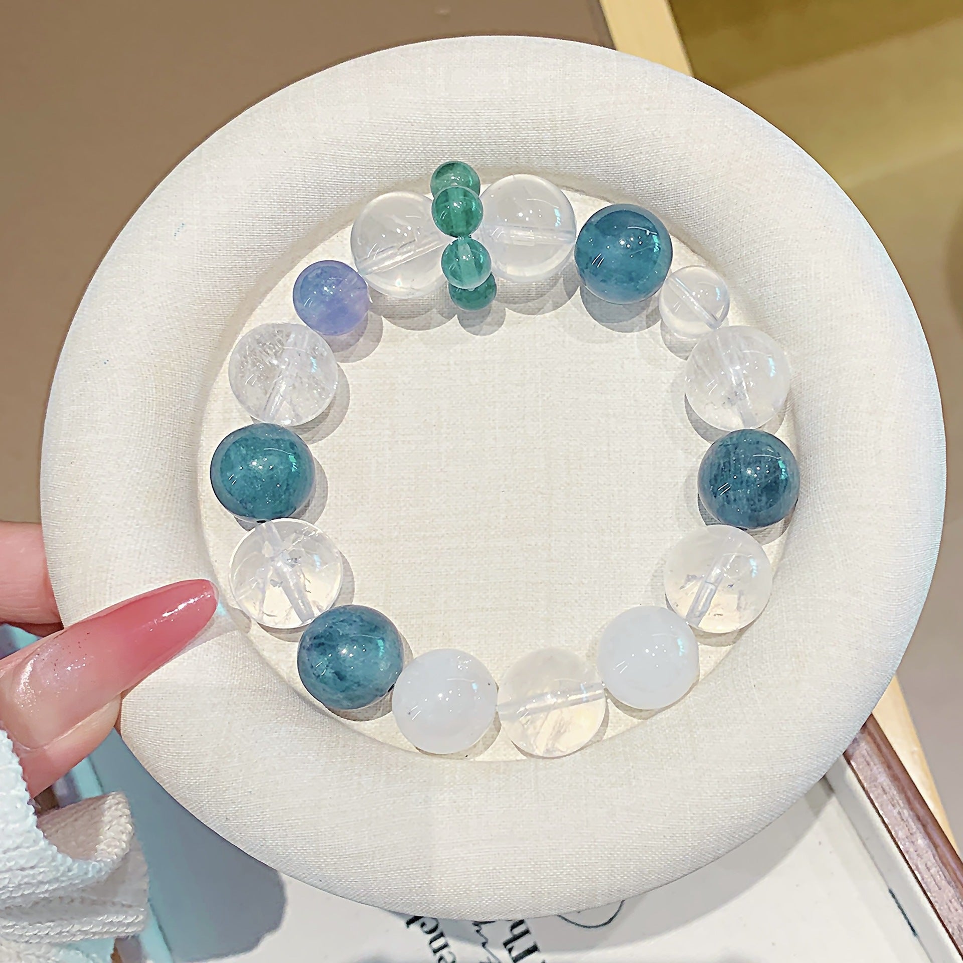 Natural Crystal Bracelet Jewelry Original Fashion Jewelry Chain Hot-Selling Hand Jewelry diy White Ghost Crystal Bracelet