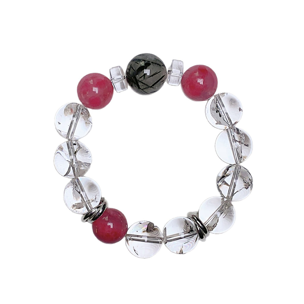 Original Natural White Acai Bracelet Duobao Bracelet Simple Design TikTok Live Source Crystal Bracelet Wholesale