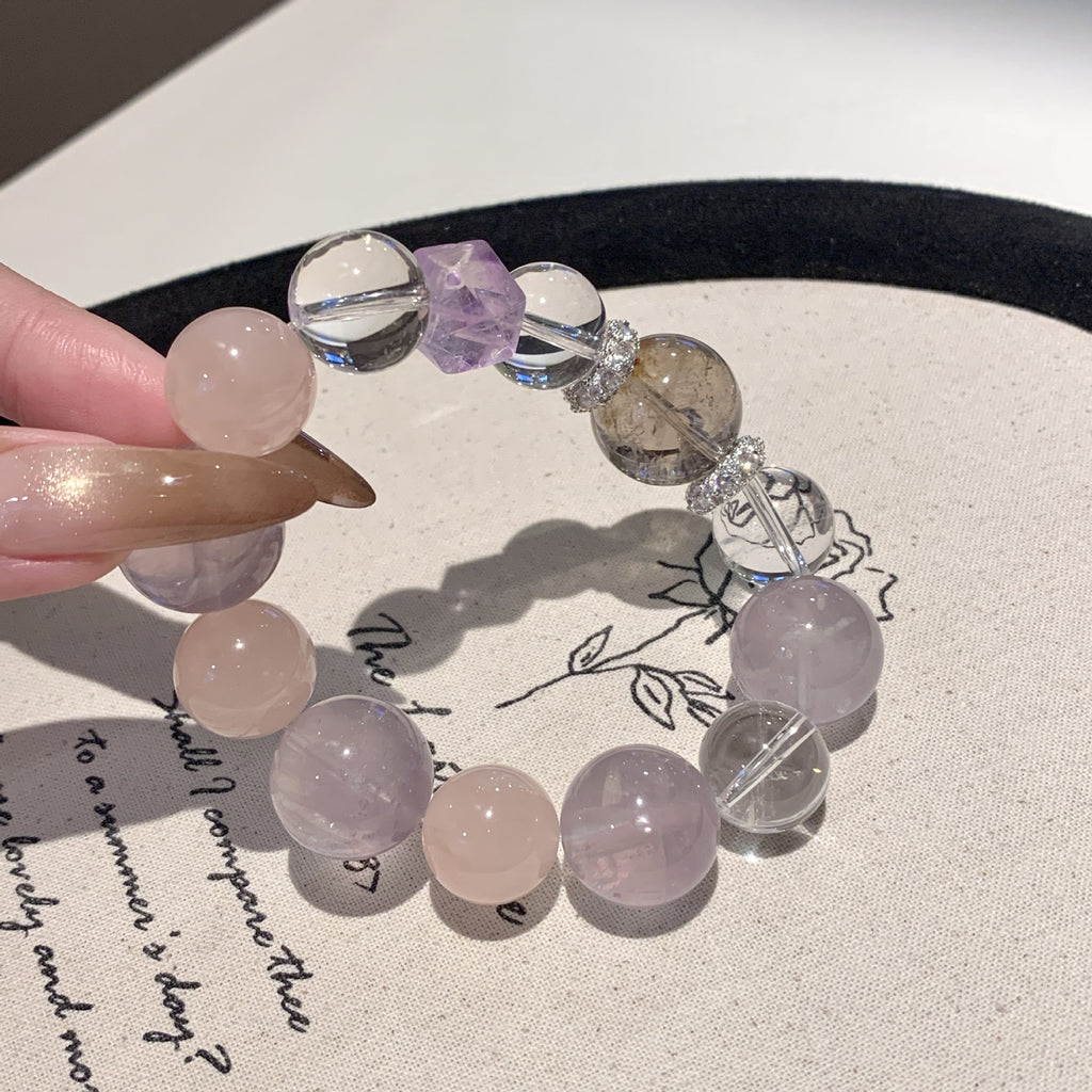 Natural Crystal Multi-Gem Bracelet for Women Original Design Xiaohongshu Hot-Selling Natural Crystal Fashion Bracelet Wholesale