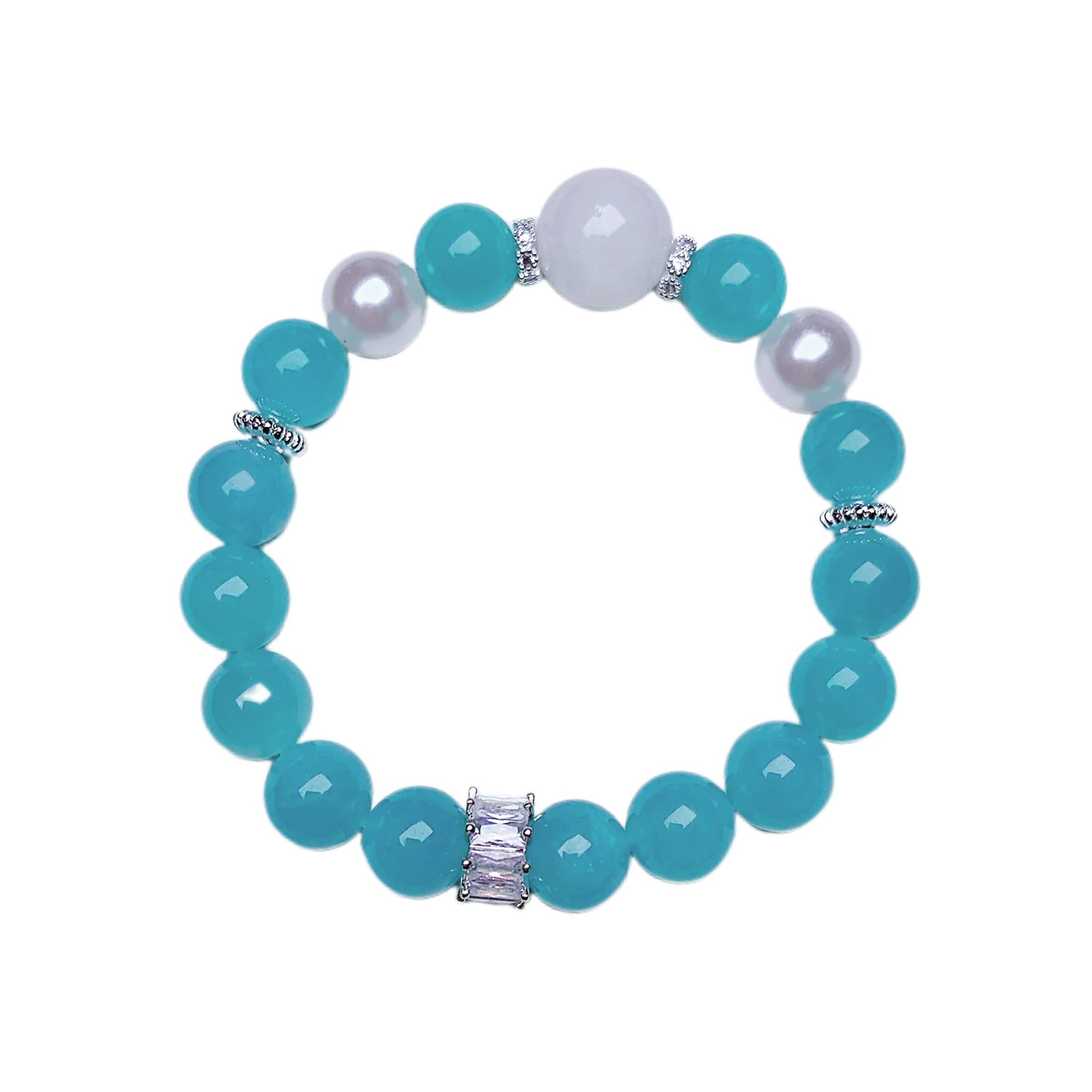 Amazonite Bracelet with Beads Natural Crystal Bracelet Jewelry Wholesale Factory for Artificial Bracelets Natural Crystal Loose Beads