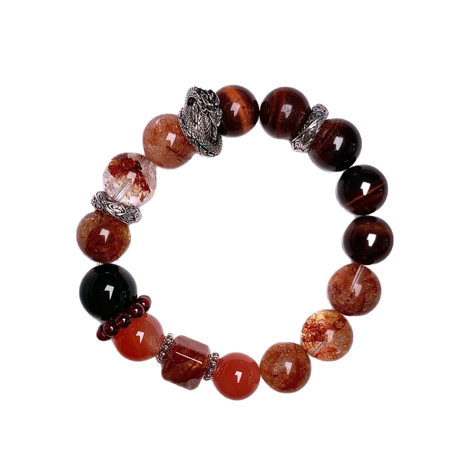 Red Tiger Eye Crystal Bracelet diy Luxury High-End Bracelet Natural Crystal Bracelet Hot-Selling Jewelry Crystal Bracelet