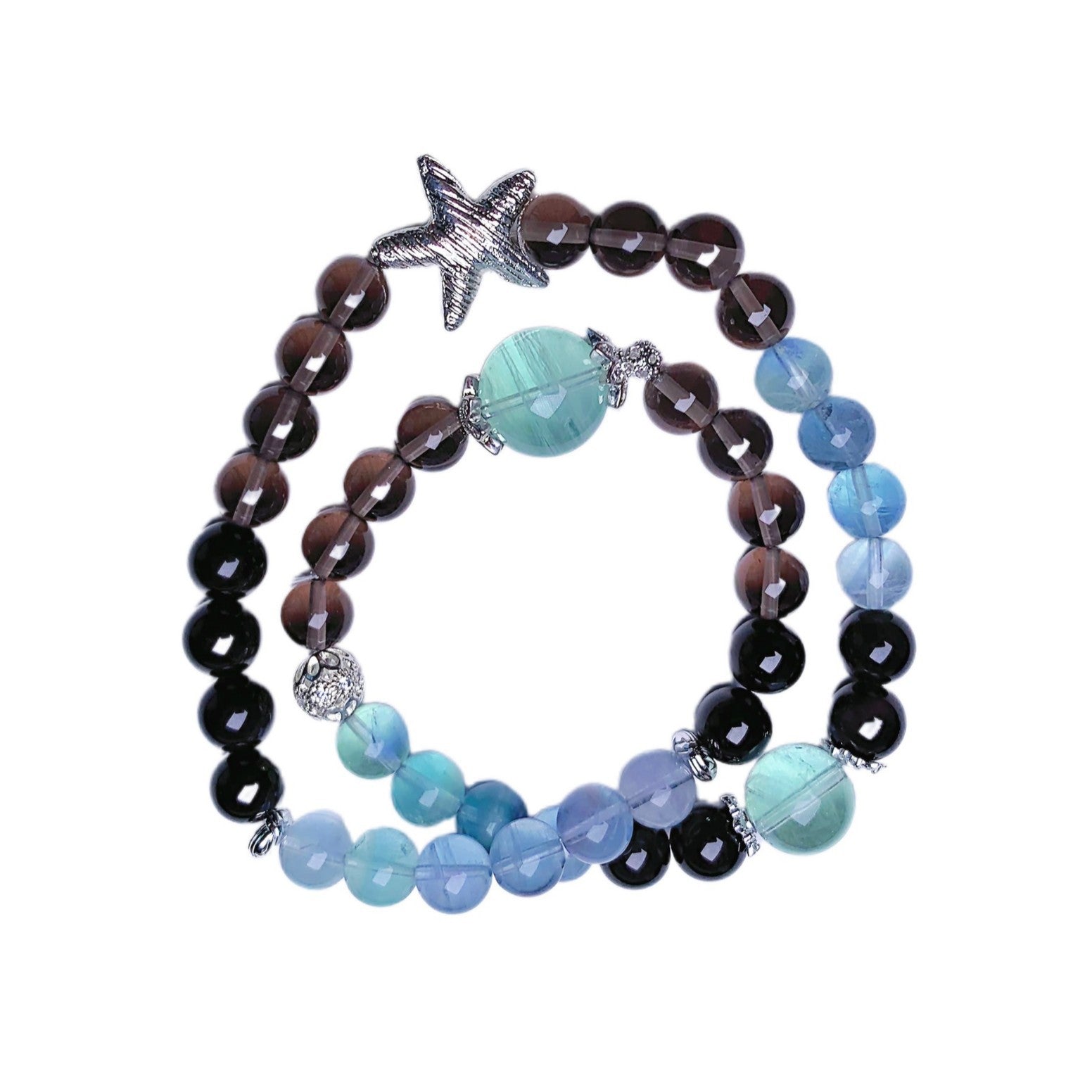 Original Design Blue Green Crystal Bracelet Natural Crystal Bracelet diy Hot-selling Crystal Bracelet Jewelry Crystal Bracelet